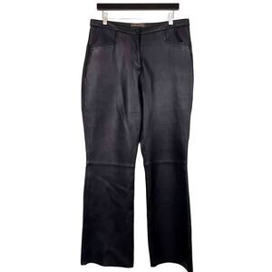 Vintage Brandon Thomas Leather Pants Raw Hem - 14